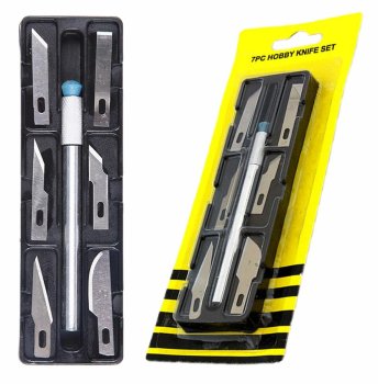 Scalpel knife + blades 6 pcs