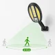 Outdoor Solar LED COB Wall Lamp with Motion Sensor, Black
