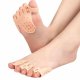 Gel Toe Separator and Bunion Corrector 2 Pack, Nude