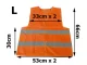 High Visibility Reflective Vest for Safety Size L, Orange