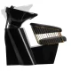Hairdressing Backwash Unit Gabbiano Lille, Black and Gold