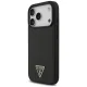 Guess Croco Triangle Logo MagSafe case for iPhone 18 Pro and 17 Pro, black