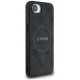 Guess PU Leather 4G Colored Ring MagSafe Case for iPhone 16e - Black