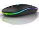 Slim Wireless Optical Mouse 2.4 GHz & Bluetooth for Laptop PC, black