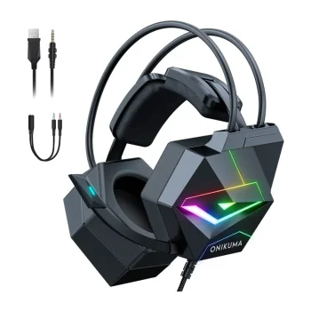 Onikuma X20 Gaming Headphones, Black