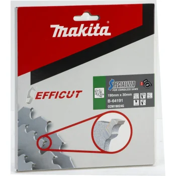 Makita EFFICUT B-64191 Circular Saw Blade for Wood 190x30mm, 24T