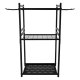 Garden Tool Stand LUARO Garage Organizer for Rakes and Shovels, Black