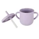 Ikonka Silicone Baby Tableware Set Crab, 9 Pieces, Purple
