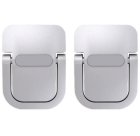 Ergonomic Aluminum Laptop Stand Feet, Silver