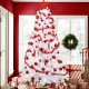 Set of Christmas Tree Decoration Balls 100 pcs, red