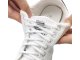 Elastic No Tie Shoelaces with Metal Lock for Kids and Adults 100cm, White