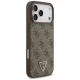 Guess Leather 4G Triangle Strass MagSafe Case for iPhone 17 / 18 Pro Max - Brown