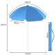 Large Folding Beach and Garden Umbrella with UV Filter, 210 cm