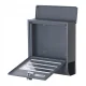 Wall-Mounted Mailbox with Newspaper Holder ModernHome, Galvanized Steel, Anthracite