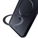 3mk Apple iPhone 16 Pro Max Case Smoke Case Mag&Stand, Black