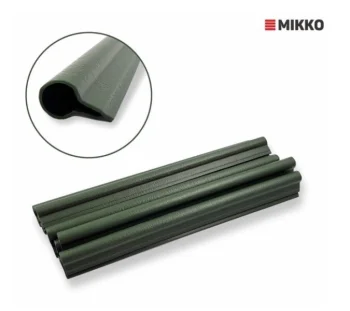 Fence Panel Band Endings, Green, 10 pcs