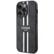 Guess iPhone 14 Pro Case 4G Printed Stripes MagSafe, Black