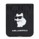 Karl Lagerfeld Saffiano Monogram Choupette Pin Case for Samsung Galaxy Z Flip 5, Black