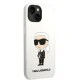 Karl Lagerfeld iPhone 14 Plus Case Silicone Ikonik White