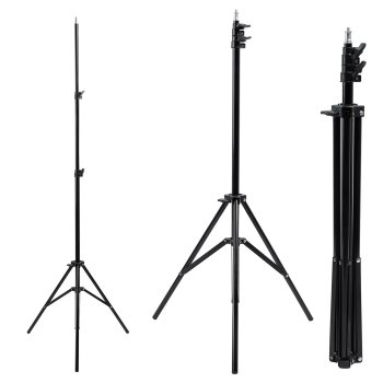 Maclean MC-163 Ring Light Tripod Stand 12", Black