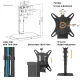 Single Monitor Desk Stand 17\"-32\" up to 8kg Black