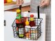 Basket basket metal organizer hanging door shelf kitchen