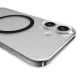 Puro iPhone 17 Case Lite Mag with MagSafe, Transparent with Black Ring