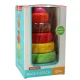 Educational Pyramid Tower Building Blocks Montessori Sensory Puzzle, 7 elements