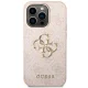 Guess 4G Metal Logo Case for Apple iPhone 15 Pro, Pink
