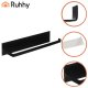 Ruhhy 26798 Under Cabinet Paper Towel Holder, Wall Mount, Metal, Black
