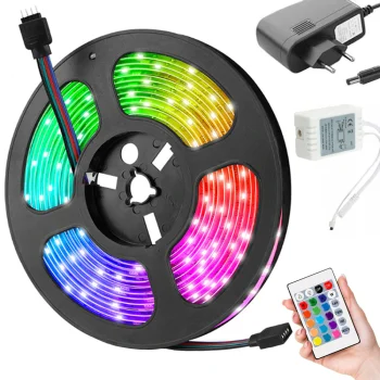 Waterproof LED SMD 5050 RGB Strip with Remote, 4.5m