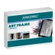 Kruzzel A4 Openable Art Frame for Kids\' Drawings, Black