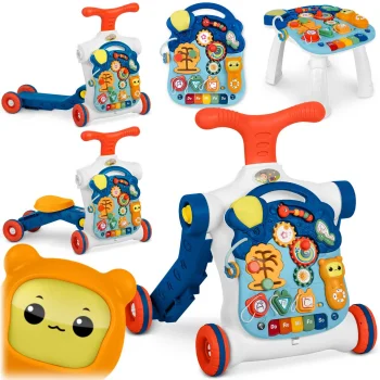 Ricokids 5-in-1 Baby Walker and Activity Table 781900, Blue