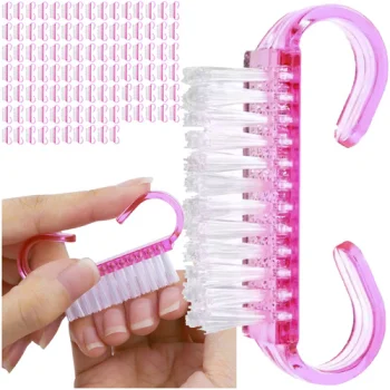 Manicure Nail Brushes, 100 pcs Soulima 25731, Pink
