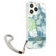 Guess vāciņš iPhone 13 / 13 Pro Flower Strap zaļš