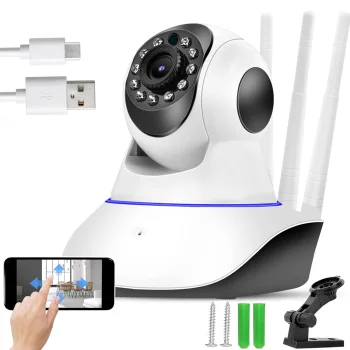 Rotatable IP Wi-Fi Camera / Baby Monitor with Motion Sensor & Night Vision
