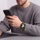 Tech-Protect Silicone Strap for Apple Watch 44 / 45 / 46 / 49 mm - Olive Green