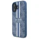 Guess iPhone 16 Case 4G Printed Stripes MagSafe, Blue