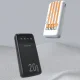 Dudao K6Pro+ Power Bank 20000mAh with 4 Built-In Cables, Black