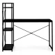 Modernhome Computer Desk with Bookshelf 120x60 cm, Black
