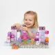Multistore Magnetic Building Blocks for Kids, 140 Pieces, Pink
