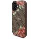 Guess 4G Flowers Print MagSafe vāciņš Apple iPhone 16, Brūns
