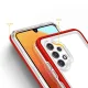 Case for Samsung Galaxy A72 4G Hybrid Armor Clear 3 in 1, Red