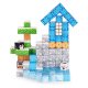 Magnetic Building Blocks for Kids 124 Piece Construction Set, Winter