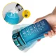 4FIZJO Motivational Tritan Water Bottle 0.5L, Blue