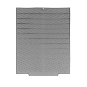Dish Drying Mat for Kitchen Counter 43x33 cm, Grey