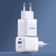 Wall charger GaN 33W PPS USB-C / USB-A Dudao A13Pro - white