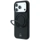 Mercedes Leather with Ring Stand MagSafe Case for iPhone 18 Pro Max / 17 Pro Max, Black