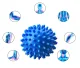 4FIZJO Spiked Massage Ball Yoga Acupuncture Therapy Trigger Points Myofascial, Red