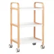 Cosmetic Helper Trolley HS-09 Wooden, White